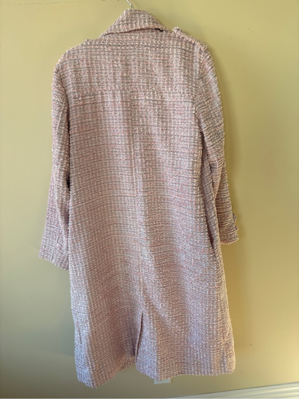 For Love & Lemons Pink Bouclé Pea Coat - Picture 5 of 7